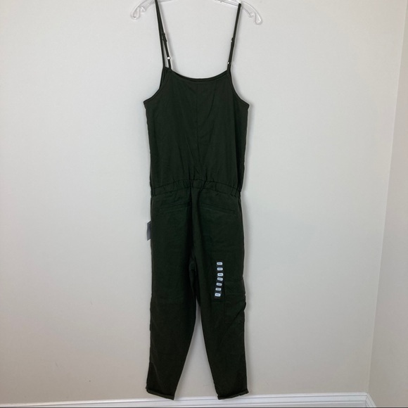 Motherhood Maternity Army Green Cargo Jumpsuit NWT - Picture 14 of 15